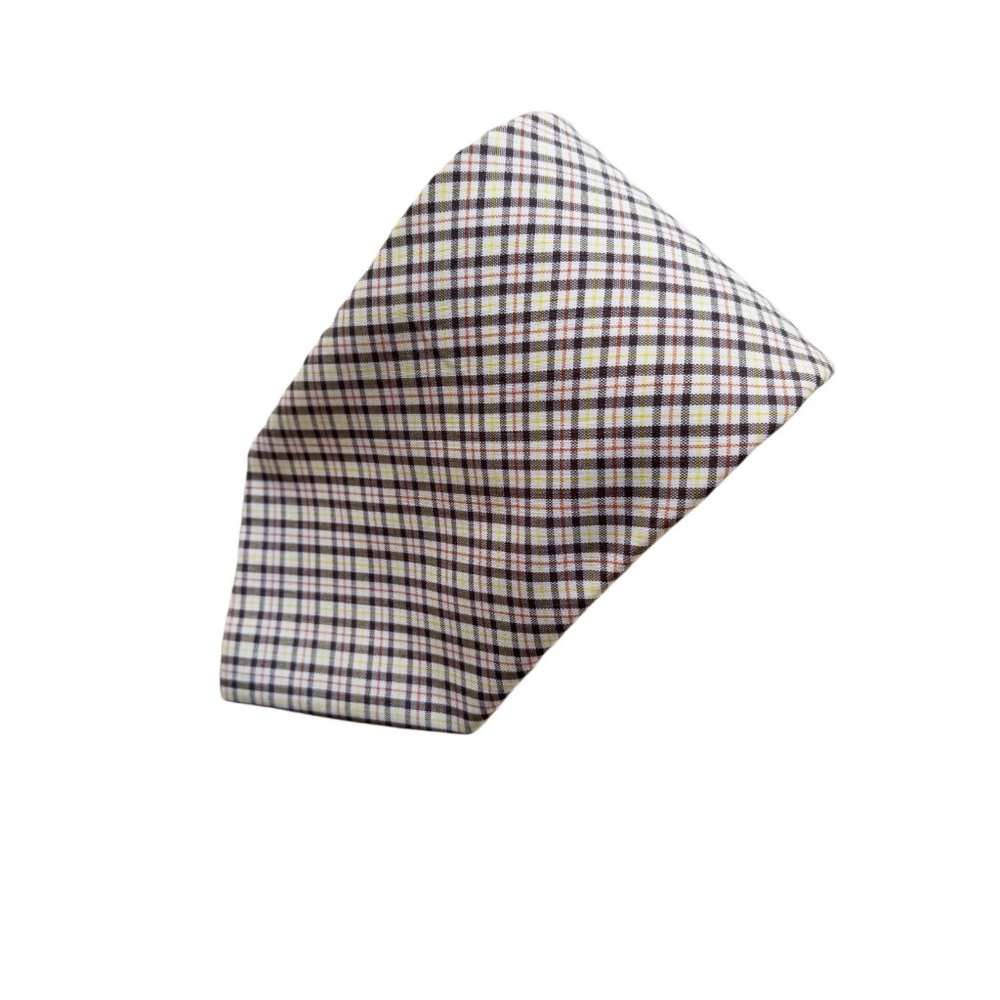 VTG ARCO CRAVATS Men's Plaid Cotton Necktie
